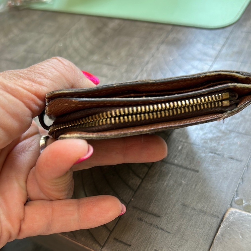 Louis Vuitton Monogram Compact Brown Zip & Snap Wallet - Picture 9 of 13